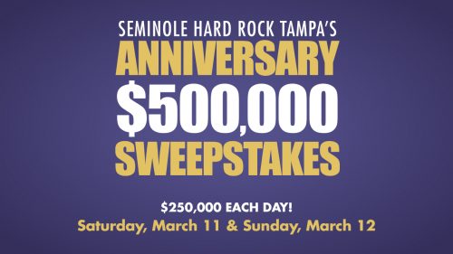 Seminole Hard Rock Tampa Celebrating 13th Anniversary By Donating $10,000 to Four Local Charities