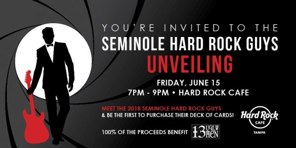 Second Annual Seminole Hard Rock Guys Unveiling Set for Hard Rock Cafe Tampa